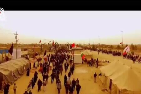 موشن دیوارنگاره | روضه‌خوان عصر عاشورا